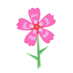 Flowers icon plant collection growing concept. Flat collection design.