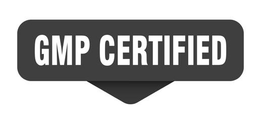 gmp certified sticker. gmp certified sign on transparent background
