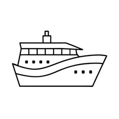 Fototapeta premium vector illustration of a ship