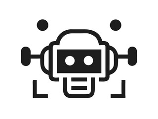 robot logo vector design