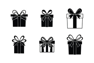 gift receipt bow vector art silhouette