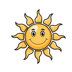 sun cartoon character