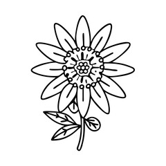 passionflower flower icon, passionflower flower line art - simple line art of passionflower flower, perfect for passionflower flower logos and icons