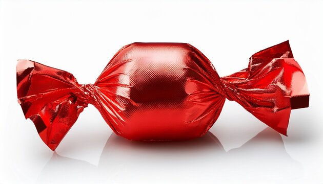 red candy on white