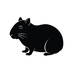 hamster silhouette art