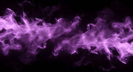 Fototapeta premium Amethyst Smoke Dance AI Generated