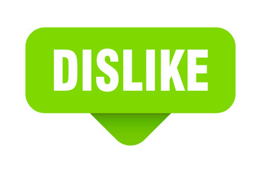 dislike sticker. dislike sign on transparent background