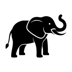 Elephant Silhouette Elephant Line Art vector illustration art