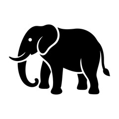 Elephant Silhouette Elephant Line Art vector illustration art
