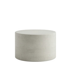 Modern Minimalist Concrete Cylinder Display Podium.