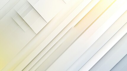 Obraz premium Overlapping White Rectangular Planes Abstract