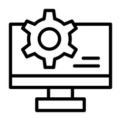 Configure Monitor Outline Icon