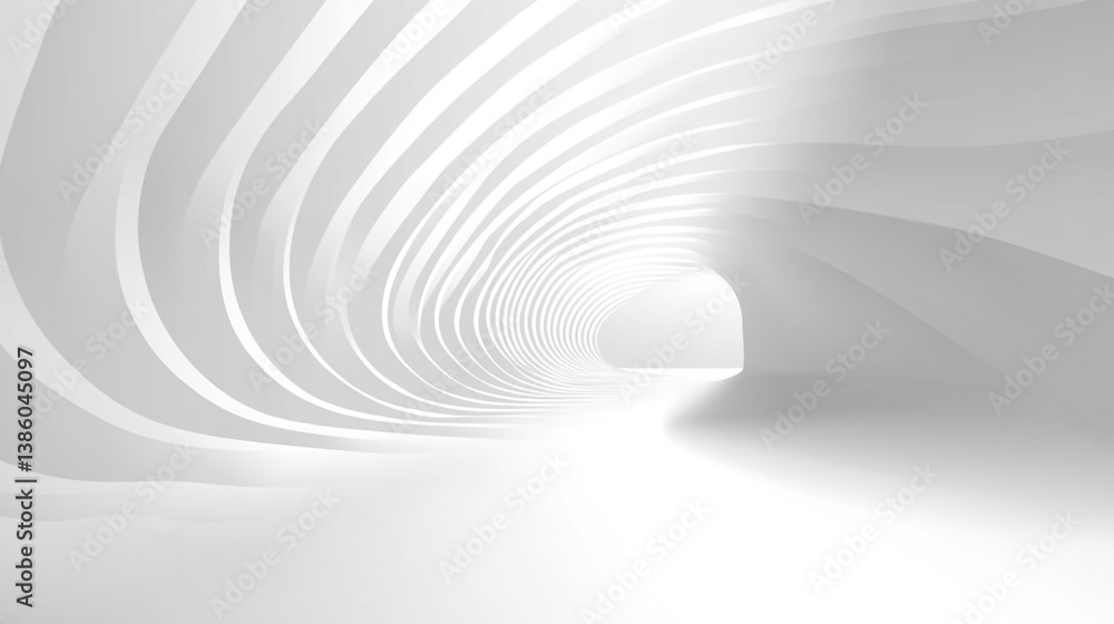 Poster abstract white waves creating a smooth, modern texture for design purposes. abstract white waves cre