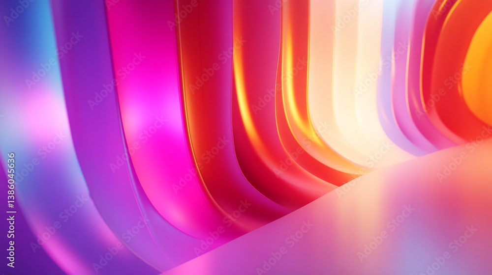 Poster simple gradient purple abstract background with smooth waves curves flowing abstract background text