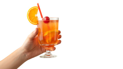 Isolated Hand Holding Cocktail