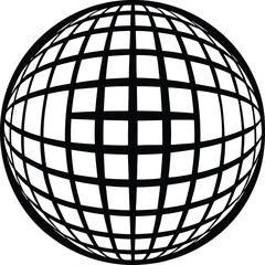 Disco Ball Silhouette Vector &ndash; High-Quality Design for Event Graphics