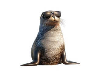 Seal with sunglasses
