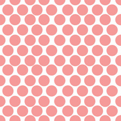 Vector seamless background with circles in pastel colors