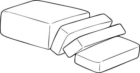 Hand Drawn Butter Illustration illustration