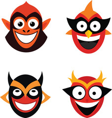 Funny disguise mask vector