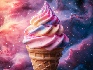  giant ice cream cone planet,