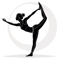 The Art of Flexibility Standing Split Silhouette