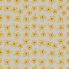 textile design with small flowers pattern image