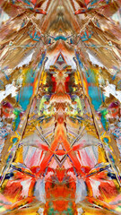 Abstract art background . Hand painting artwork on canvas .