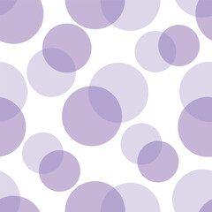 Vector seamless background with circles in pastel colors