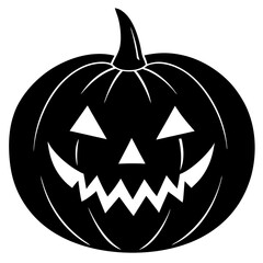 Halloween vector art of smiling and spooky pumpkins. Perfect for decorations, cards, and digital files.