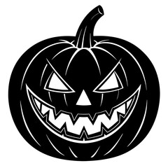 Fun pumpkin face silhouettes for Halloween, perfect for parties and DIY crafts.