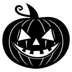 A fun and spooky Halloween pumpkin silhouette set with multiple expressions. Great for DIY printable.