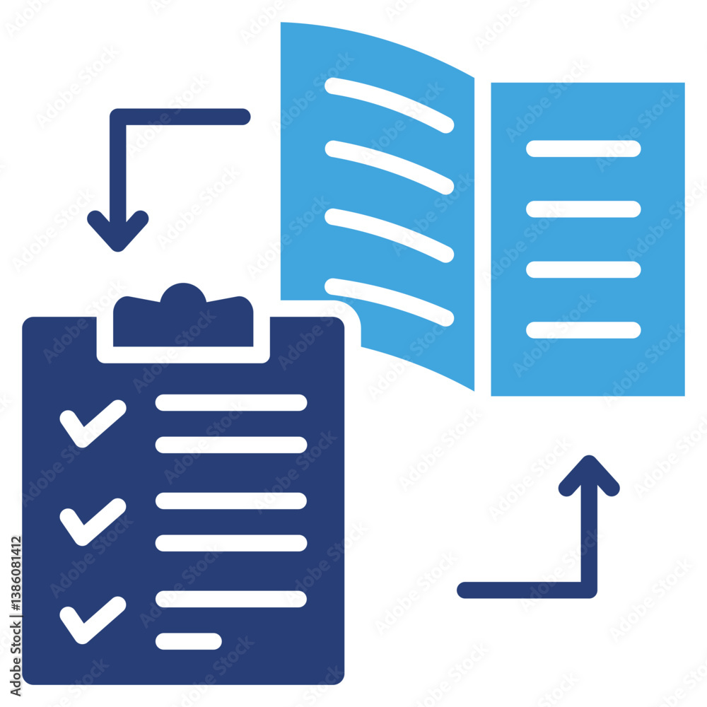 Poster Protocol Two Color Icon