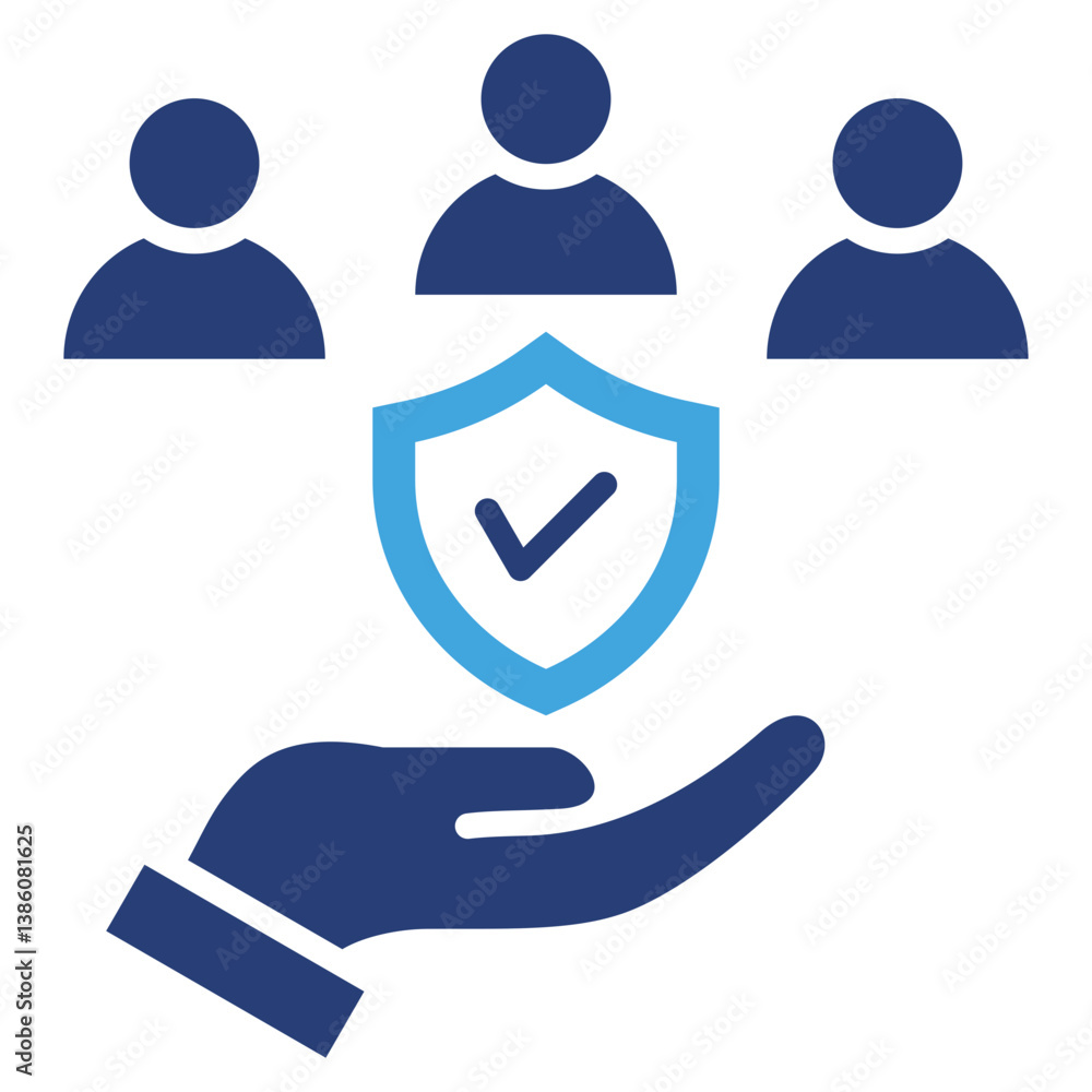 Poster control two color icon
