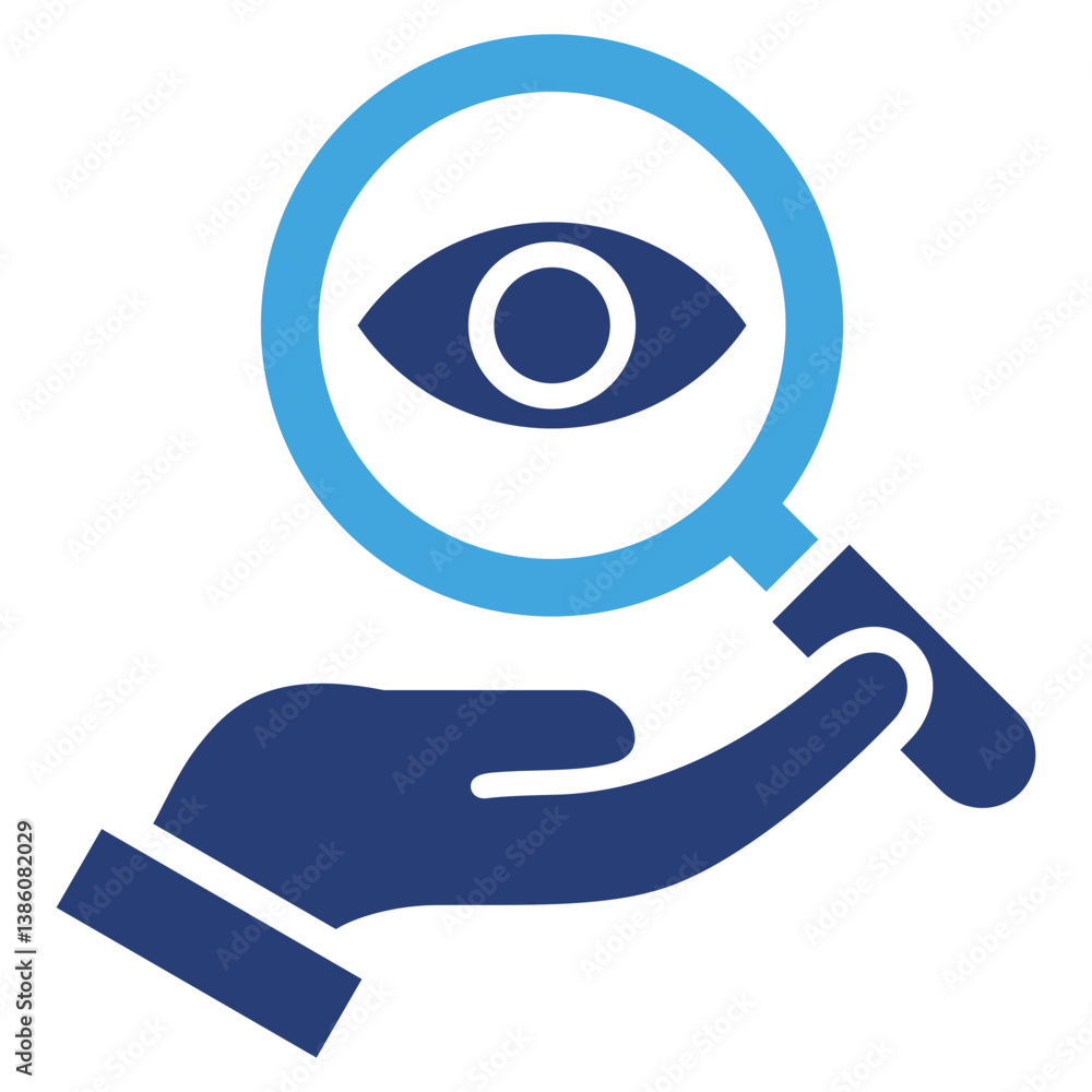 Poster Observation Two Color Icon