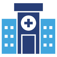 Fototapeta premium Hospital Two Color Icon