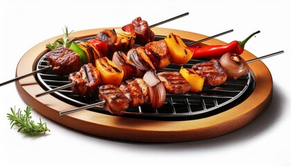 sizzling bbq delights white or white background
