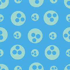 Vector seamless background with circles in pastel colors