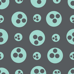 Vector seamless background with circles in pastel colors