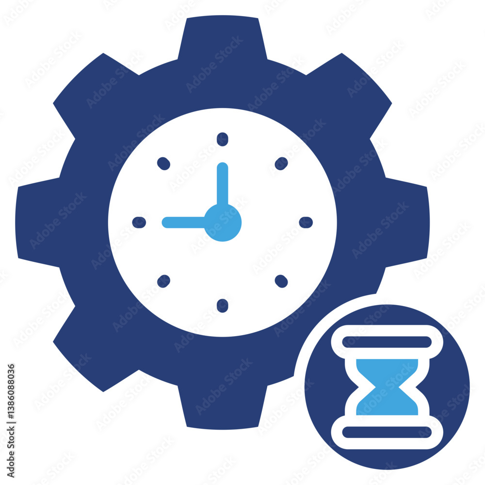 Poster delay two color icon