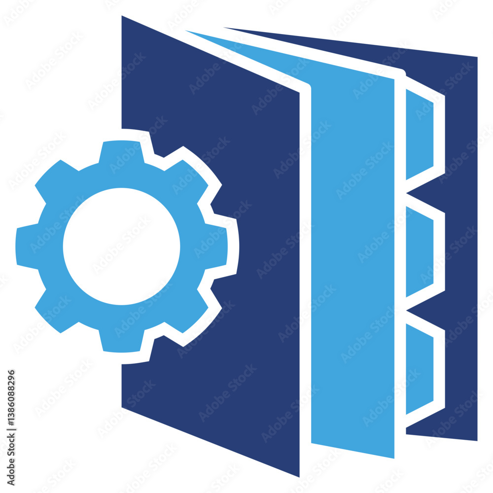 Poster project two color icon
