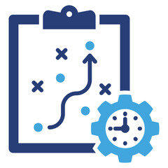 Project Plan Two Color Icon