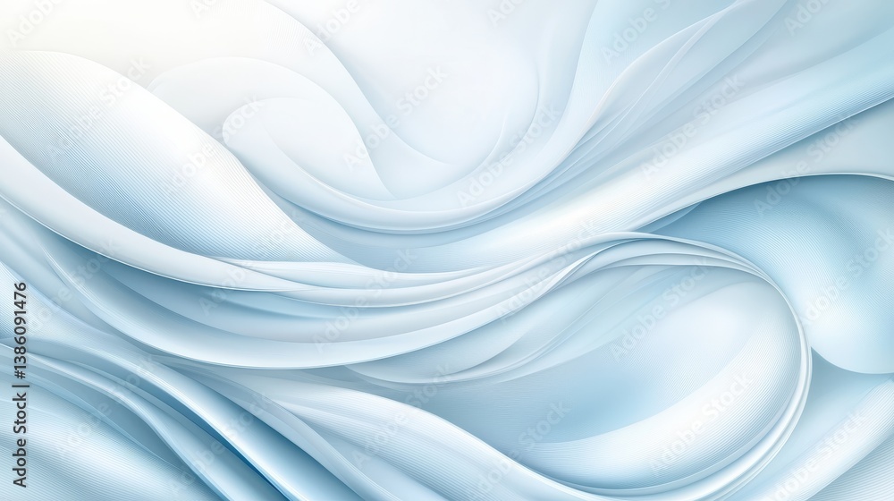 Poster abstract blue background with smooth lines and gradients for modern design