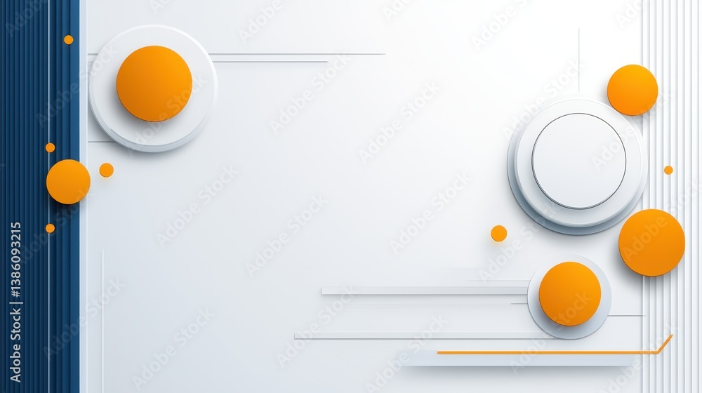Poster dynamic abstract background, colorful circles and lines in motion creating visual energy
