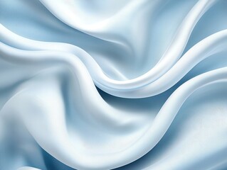 Obraz premium Luxurious blue silk fabric background, smooth, elegant texture for abstract design