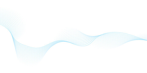 Abstract wave line for banner, wallpaper background with wave design.	