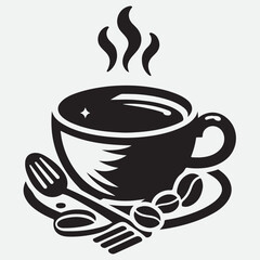 Coffee cup icon vector design illustration. Cup of Coffee icon vector isolated on white background