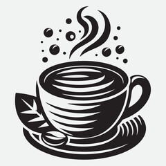 Coffee cup icon vector design illustration. Cup of Coffee icon vector isolated on white background