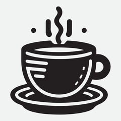 Coffee cup icon vector design illustration. Cup of Coffee icon vector isolated on white background