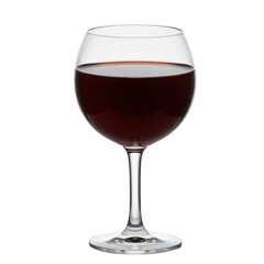 A Full Glass of Deep Red Wine.